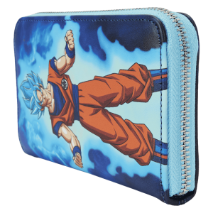 Dragon Ball Exclusive Goku & Vegeta Super Saiyan Blue Glow Zip Around Wallet