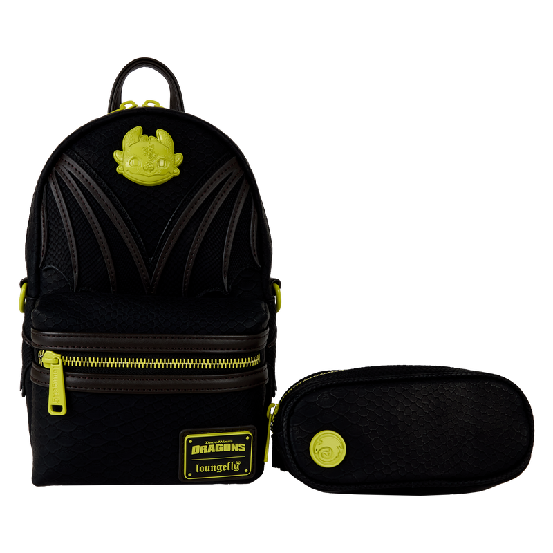 How To Train Your Dragon Night Fury Sling Crossbody Bag With Coin Bag