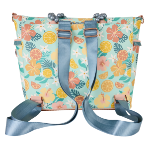 Loungefly Tropical Lemon Floral Convertible Backpack & Tote Crossbody Bag