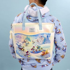 Mickey & Friends Winter Wonderland Convertible Backpack & Tote Crossbody Bag