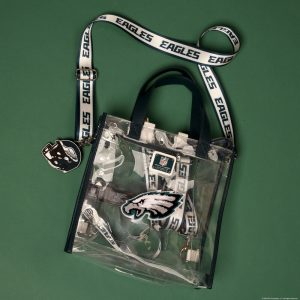 NFL Philadelphia Eagles Clear Convertible Backpack & Tote Crossbody Stadium Bag