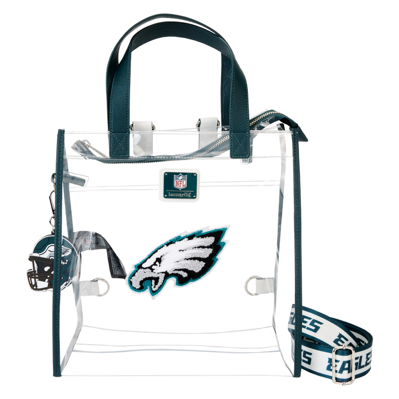 NFL Philadelphia Eagles Clear Convertible Backpack & Tote Crossbody Stadium Bag