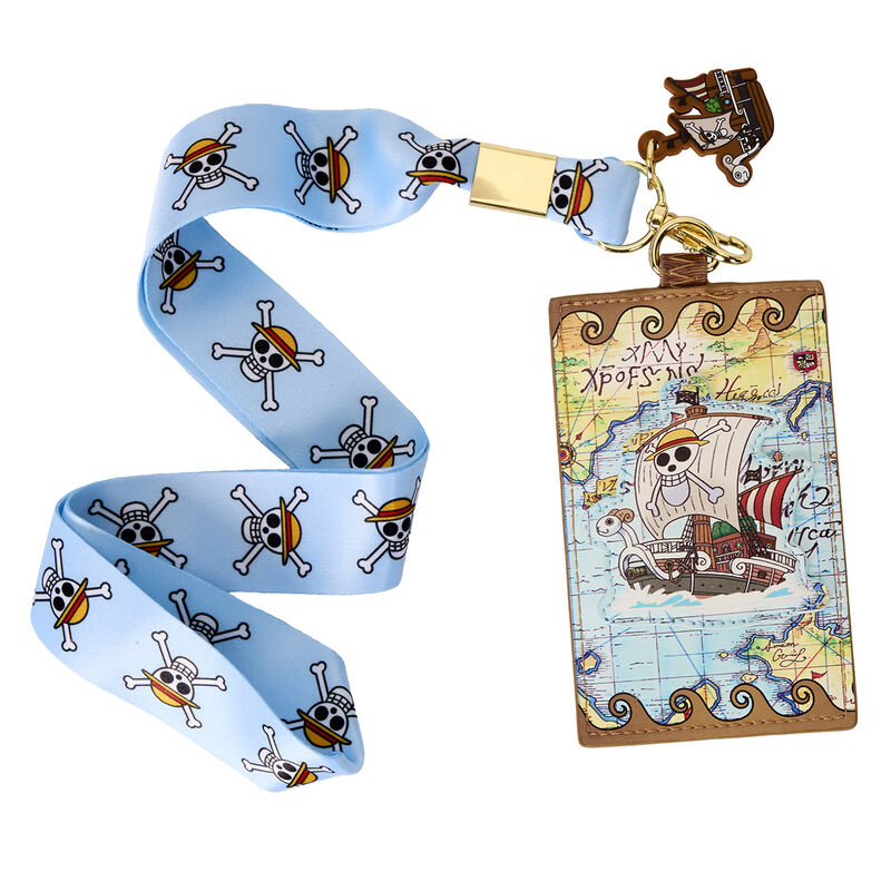 SDCC Limited Edition One Piece Going Merry Map Lanyard with Card Holder