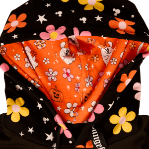 Mickey & Minnie Floral Ghost Glow Unisex Hoodie