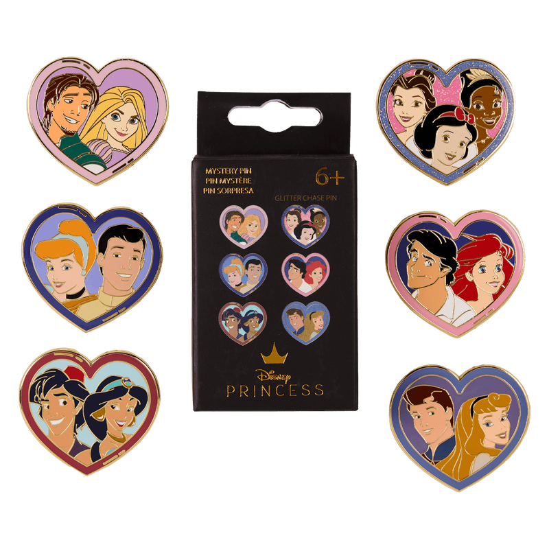 Disney Princess & Prince Heart Mystery Box Pin