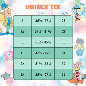 Alice in Wonderland Unbirthday Tie-Dye Unisex Tee